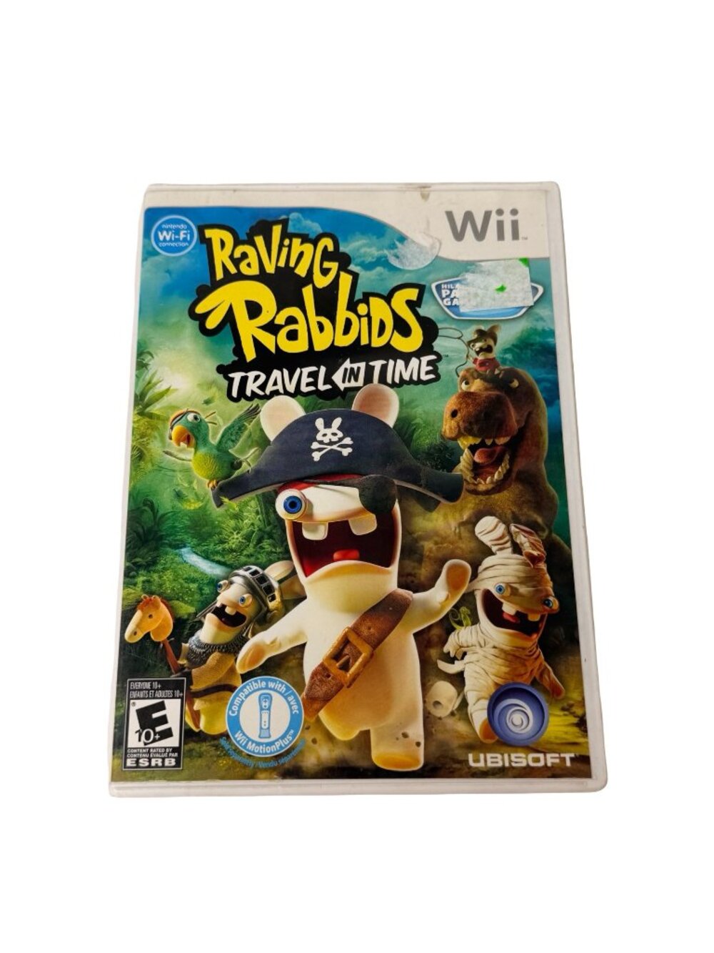 Raving Rabbids Travel in Time WII Game Party Game - Tested working*